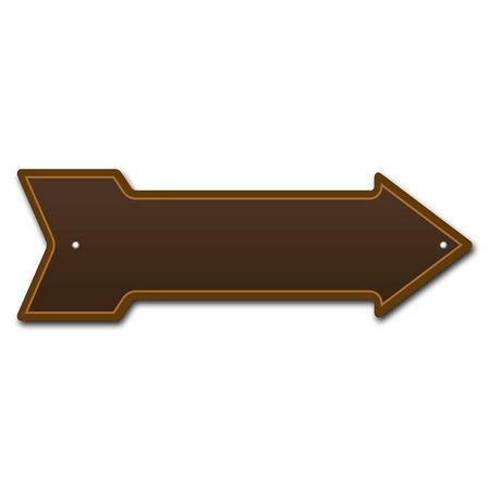 AMISTAD 24 in. Brown Arrow Sign AM2679050